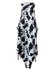 Load image into Gallery viewer, SOLD - Cow Print Fringe Bodysuit (S) - Lisa Lassi