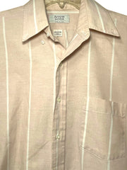 Load image into Gallery viewer, Vintage Arrow Dover Peach Stripe Shirt – USA Made Retro Button-Up, Men’s Medium - Lisa Lassi