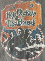 Load image into Gallery viewer, SOLD - Bob Dylan and The Band Concert Graphic T-Shirt Charcoal Gray Unisex S - Lisa Lassi