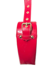 Load image into Gallery viewer, SOLD - Red Patent Leather Heart-Shaped Crossbody Purse - Lisa Lassi