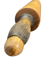 Load image into Gallery viewer, Vintage Solid Wood Rolling Pin Distressed Handles Primitive Farmhouse 18.5"