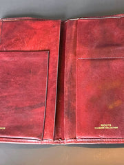Load image into Gallery viewer, Vintage ROLFS Cowhide Leather Wallet Burgundy Oxblood Long Organizer Western