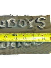 Load image into Gallery viewer, Handmade Real Cowboys Don't Line Dance Wood Sign Western Primitive Decor 16"
