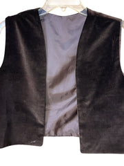 Load image into Gallery viewer, Vintage Style Handmade Brown Vest | Cropped | Lined | DIY / Layering Piece
