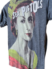 Load image into Gallery viewer, SOLD - Sex Pistols Tultex Fitted Tee – Queen Graphic – Soft Poly/Cotton Blend – Size XS