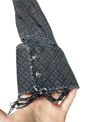 Load image into Gallery viewer, 🐂 Roper Western Cattle Print Pearl Snap Shirt – Blue – Size L - Lisa Lassi