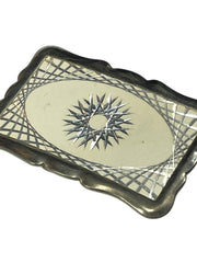 Load image into Gallery viewer, Vintage Engraved Silver-Tone Belt Buckle with Starburst Design | Western Classic