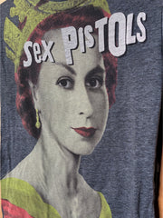 Load image into Gallery viewer, SOLD - Sex Pistols Tultex Fitted Tee – Queen Graphic – Soft Poly/Cotton Blend – Size XS