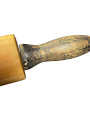 Load image into Gallery viewer, Vintage Solid Wood Rolling Pin Distressed Handles Primitive Farmhouse 18.5"