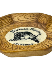 Load image into Gallery viewer, Vintage Buffalo Ranch Oklahoma Ceramic Ashtray