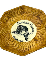 Load image into Gallery viewer, Vintage Buffalo Ranch Oklahoma Ceramic Ashtray