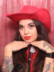 Load image into Gallery viewer, Red Heart Cowboy Hat