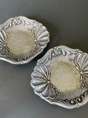 Load image into Gallery viewer, 1996 Carson Pewter Trinket Ring Tray Set of 2 Metal Dishes