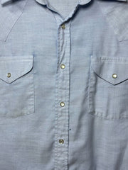 Load image into Gallery viewer, Vintage Ely Cattleman Western Shirt 16.5 | Distressed Light Blue Snap Shirt XL