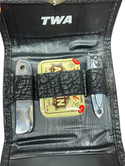Load image into Gallery viewer, Vintage TWA Trans World Airlines Amenity Grooming Kit Unused Complete Set - Lisa Lassi