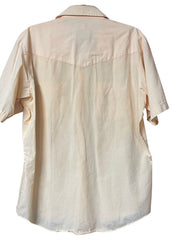 Load image into Gallery viewer, SOLD - Vintage Sheplers Short-Sleeve Western Pearl Snap Shirt – Light Butter Yellow - Lisa Lassi