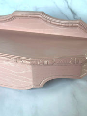 Load image into Gallery viewer, Vintage Burwood Pink Wall Shelf 14" Ornate Molded Plastic Made in USA