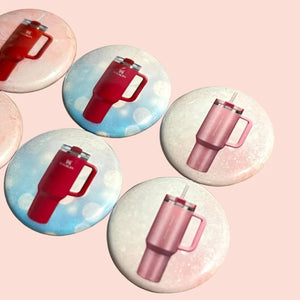6 Pack Stanley Valentines Pins