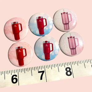 6 Pack Stanley Valentines Pins