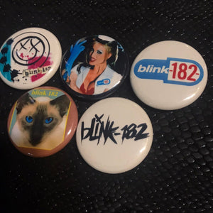 5 Pack Blink182 Badge Button Set