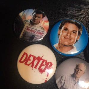 5 Pack Dexter Badge Button Set