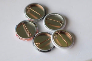 5 Pk Clockwork Orange Badge Button Pins - Lisa Lassi