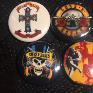 6 Pack Guns N Roses Badge Button Set