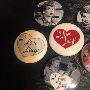 6 Pack I Love Lucy Badge Button Set