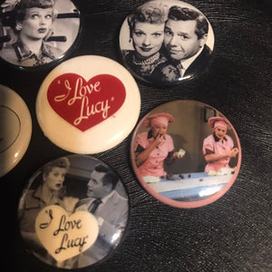 6 Pack I Love Lucy Badge Button Set