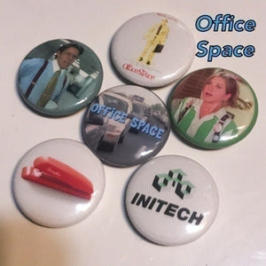 6 Pack Office Space Button Badge Set - Lisa Lassi