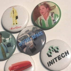 6 Pack Office Space Button Badge Set - Lisa Lassi