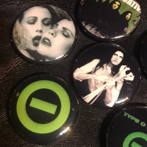 6 Pack Type O Negative Badge Button Set