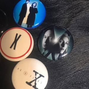 6 Pack X-Files Button Badge Set