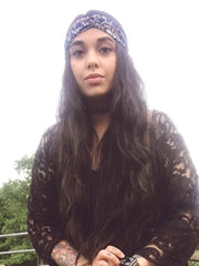 Load image into Gallery viewer, Blue Retro Twist Headband