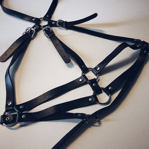 Caged Leather Body Harness - Lisa Lassi