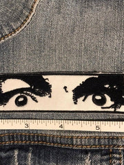 Load image into Gallery viewer, Charles Manson Eyes Embroidered Patch
