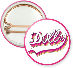 Dolly Logo 1" Pin - Lisa Lassi