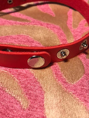 Load image into Gallery viewer, Double Ring Choker - Red - Lisa Lassi