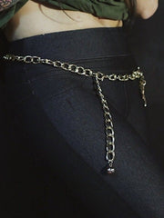 Load image into Gallery viewer, Gold Chain Belt with Sun Dangles