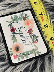 Load image into Gallery viewer, Personalized Floral Name Patch