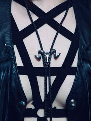 Load image into Gallery viewer, Ram Skull Bolo Tie - Lisa Lassi