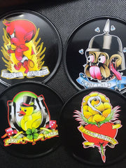 Load image into Gallery viewer, Tattoo Flash Cartoon Coasters Set - Lisa Lassi