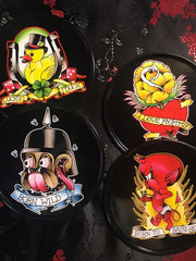 Load image into Gallery viewer, Tattoo Flash Cartoon Coasters Set - Lisa Lassi