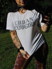 Load image into Gallery viewer, Urban Cowgirl Cow Print Tee