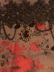Load image into Gallery viewer, Victorian Style Dangle Lace Choker - Lisa Lassi