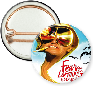 Fear and Loathing in Las Vegas Cover 1" Pin - Lisa Lassi