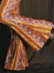 Load image into Gallery viewer, Multicolor Snake Print Flare Pants