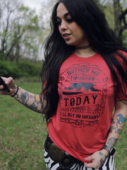 Load image into Gallery viewer, Bother Me Tomorrow CCR red tee