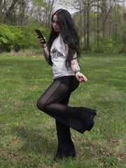 Load image into Gallery viewer, Sheer Black Mesh Flares