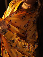 Load image into Gallery viewer, Pinup Cowgirl Bomber Jacket